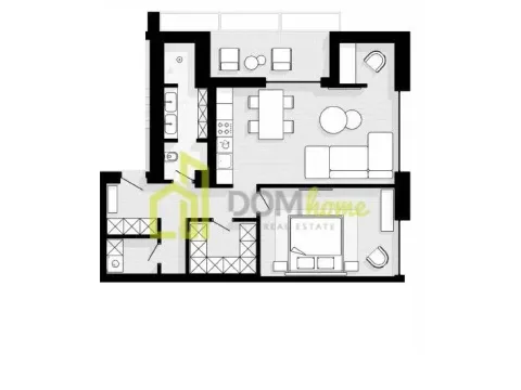 Sale, one bedroom apartment, 75m², Sveti Stefan, Budva - image 3
