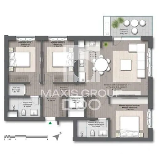 Prodaja, stan, 104m², Savski Venac, Beograd
