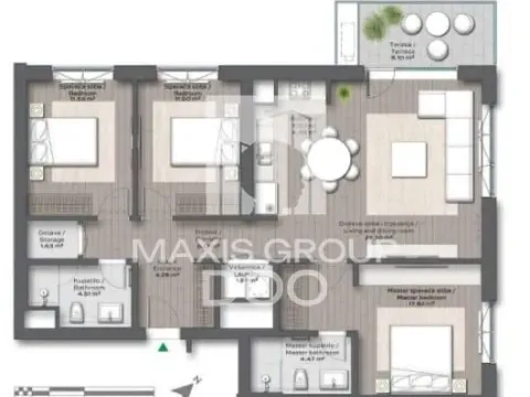 Five Bedroom Apartment for Sale, 226m2, Savski Venac, Beograd