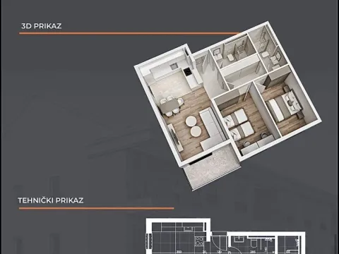 Sale, two bedroom apartment, 69m², Gornja Gorica, Podgorica - image 3