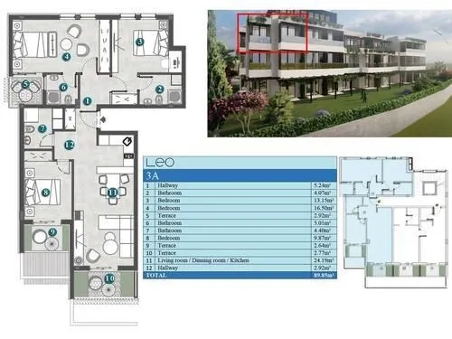 Prodaja, jednosoban stan, 48m², Kumbor, Herceg Novi