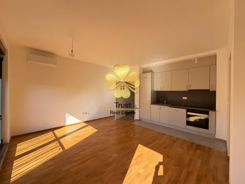 Dnevna soba sa kuhinjom i trpezarijom u novom stanu. - image 3