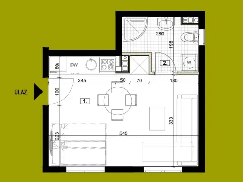 Prodaja, garsonjera, 25m², Zabjelo, Podgorica - image 5