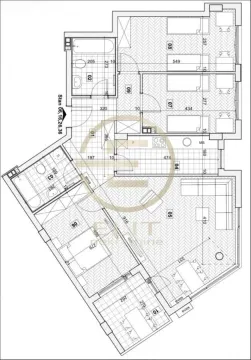 Arhitektonski plan stana sa rasporedom prostorija i dimenzijama. - image 14