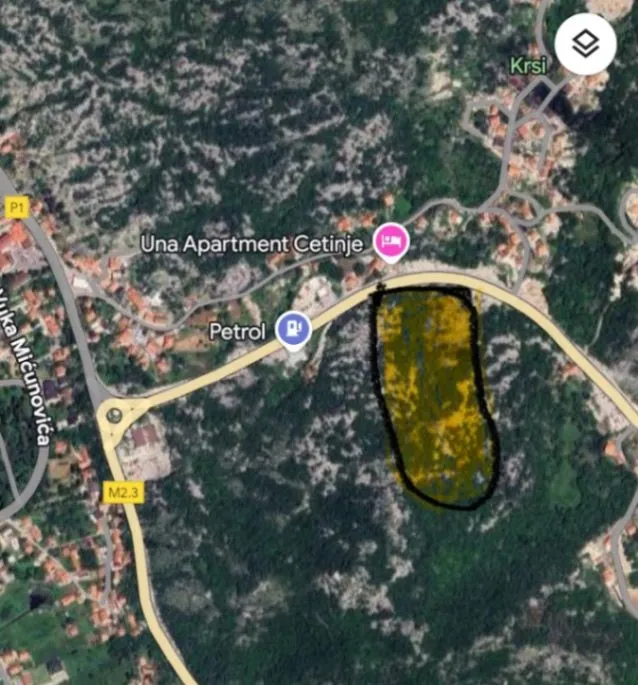 Prodaja, plac, 12437m², Cetinje, Crna Gora