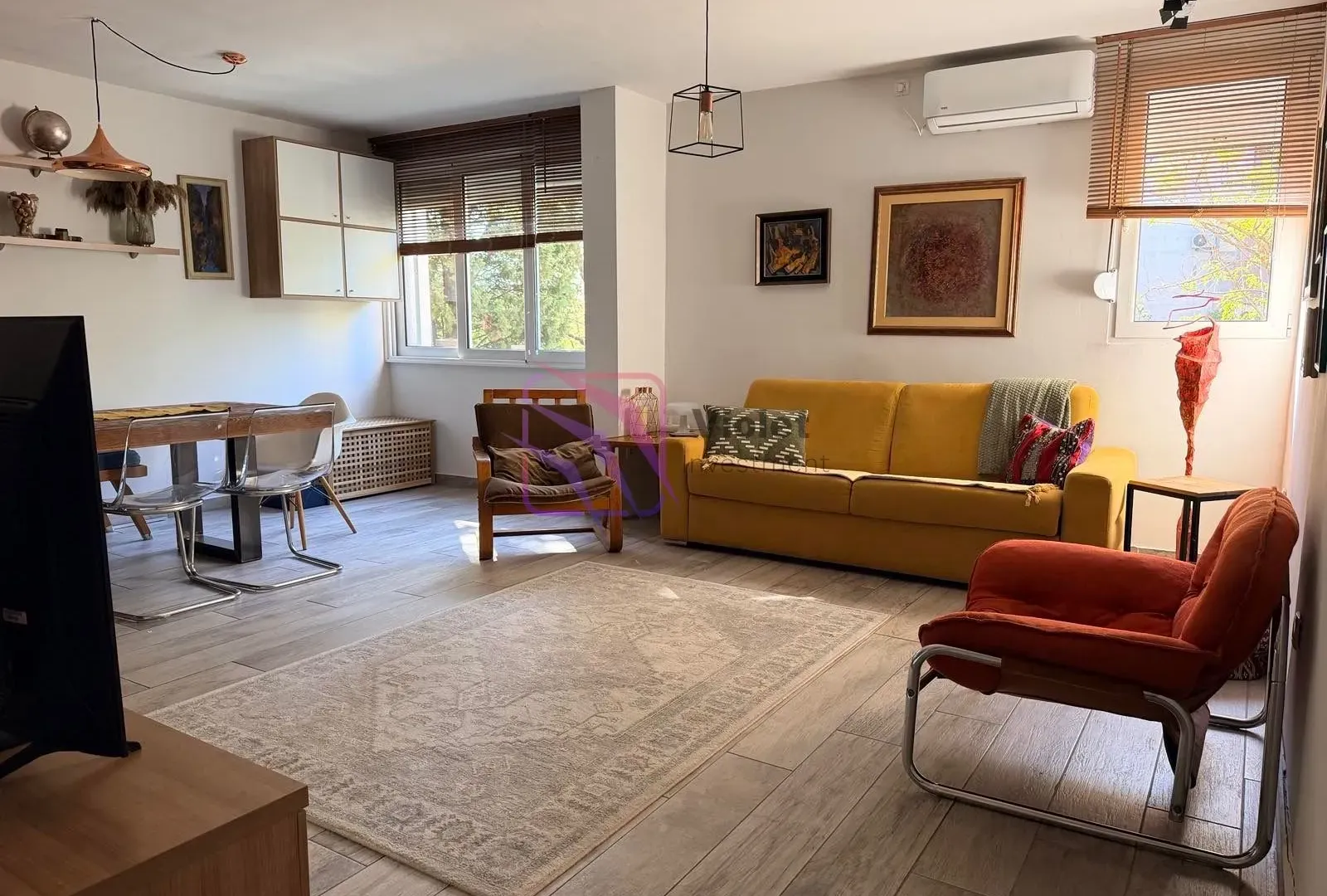 Rent, one bedroom apartment, 60m², Blok 5, Podgorica