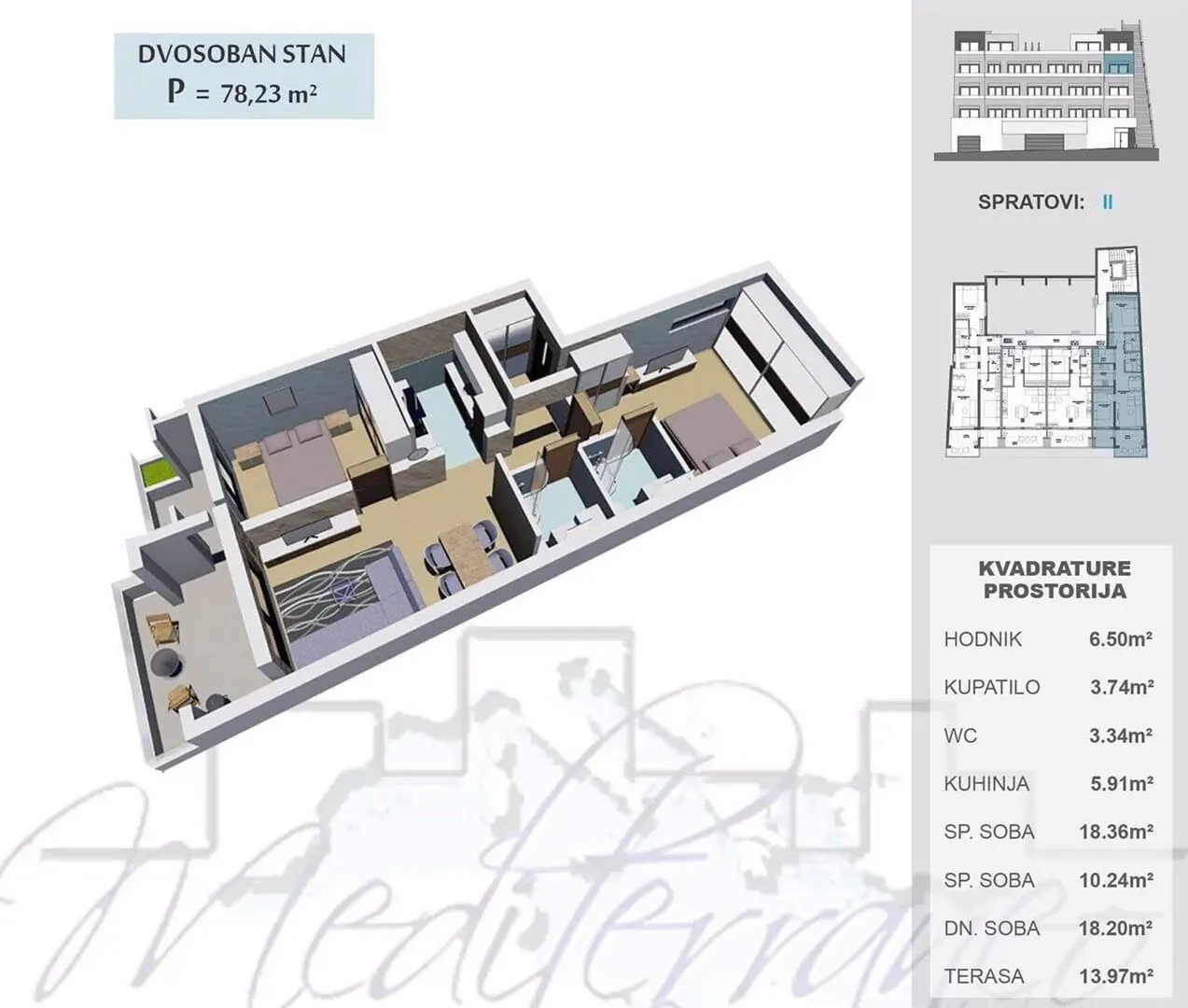 Sale, apartment, 65m², Ulcinj, Crna Gora