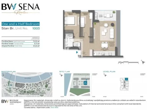 Prodaja, dvosoban stan, 62m², Savski Venac, Beograd - image 6