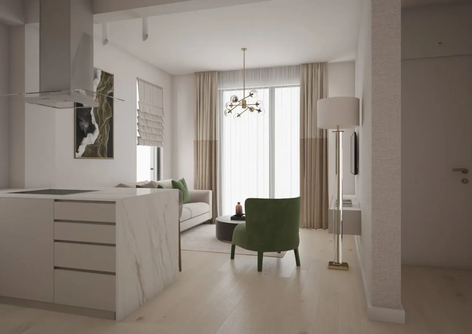 Sale, two bedroom apartment, 45m², Bečići, Budva