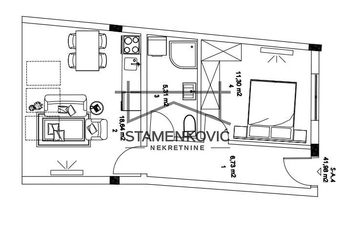 Sale, two bedroom apartment, 106m², Salajka, Novi Sad Sve Podlokacije