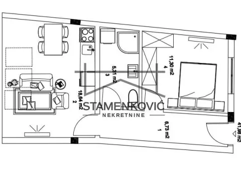 Prodaja, dvosoban stan, 106m², Salajka, Novi Sad Sve Podlokacije - image 1