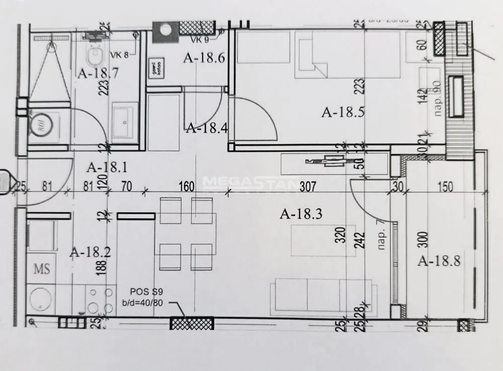 Prodaja, jednosoban stan, 43m², Pančevo, Srbija