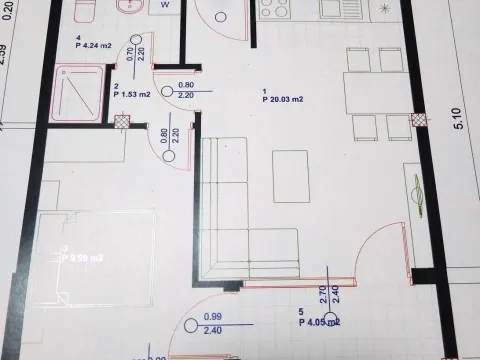 Sale, one bedroom apartment, 40m², Krivi Most, Podgorica - image 4