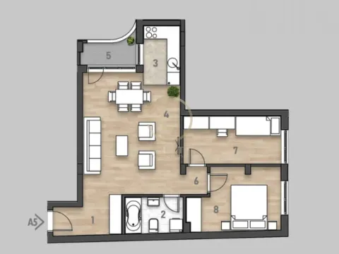 Sale, three bedroom apartment, 65m², Rotkvarija, Novi Sad Sve Podlokacije - image 4