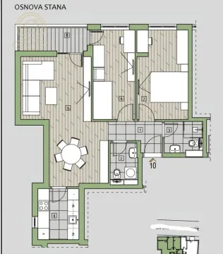 Prodaja, trosoban stan, 65m², Medijana, Niš - image 2