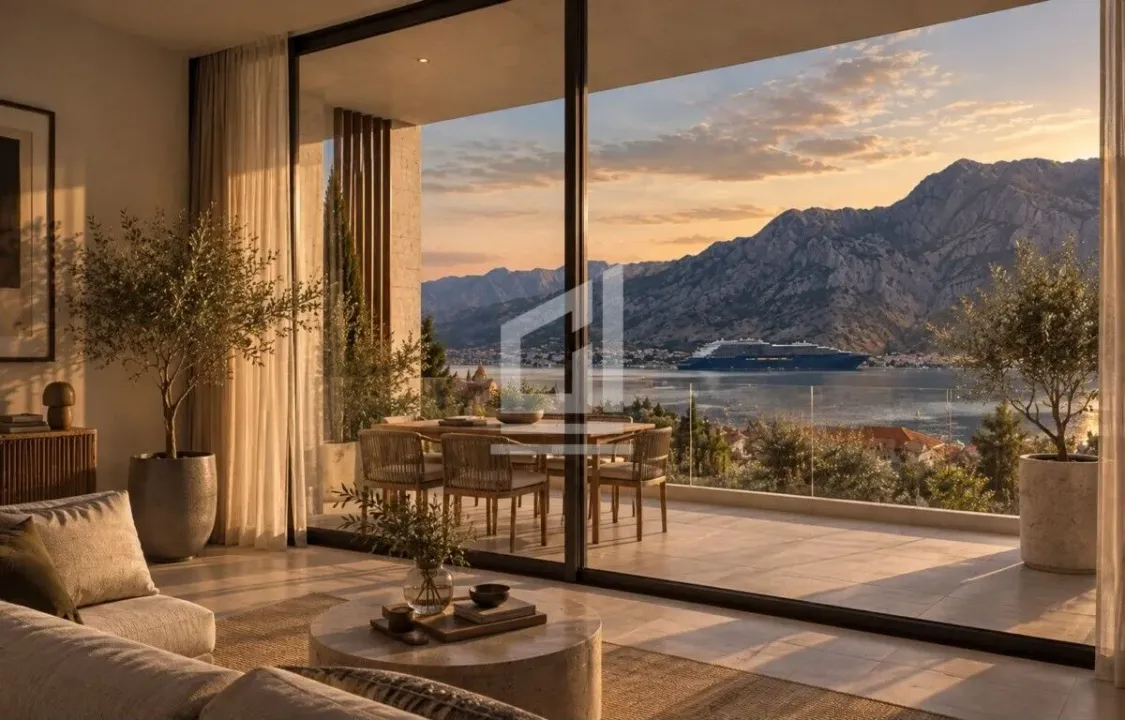 Prodaja, dvosoban stan, 60m², Muo, Kotor