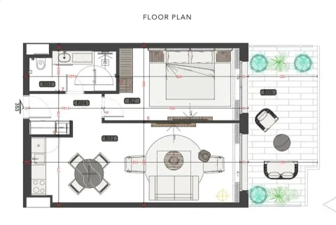 Sale, one bedroom apartment, 71m², Kotor, Crna Gora - image 9
