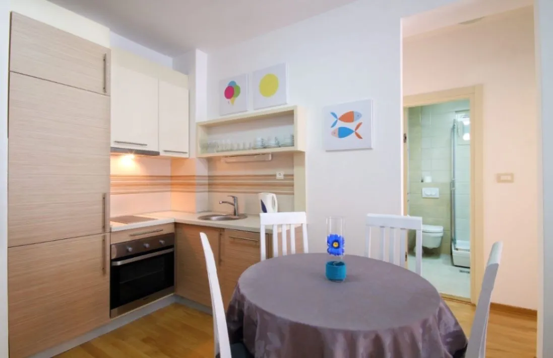 Izdavanje, dvosoban stan, 46m², Gospoština, Budva