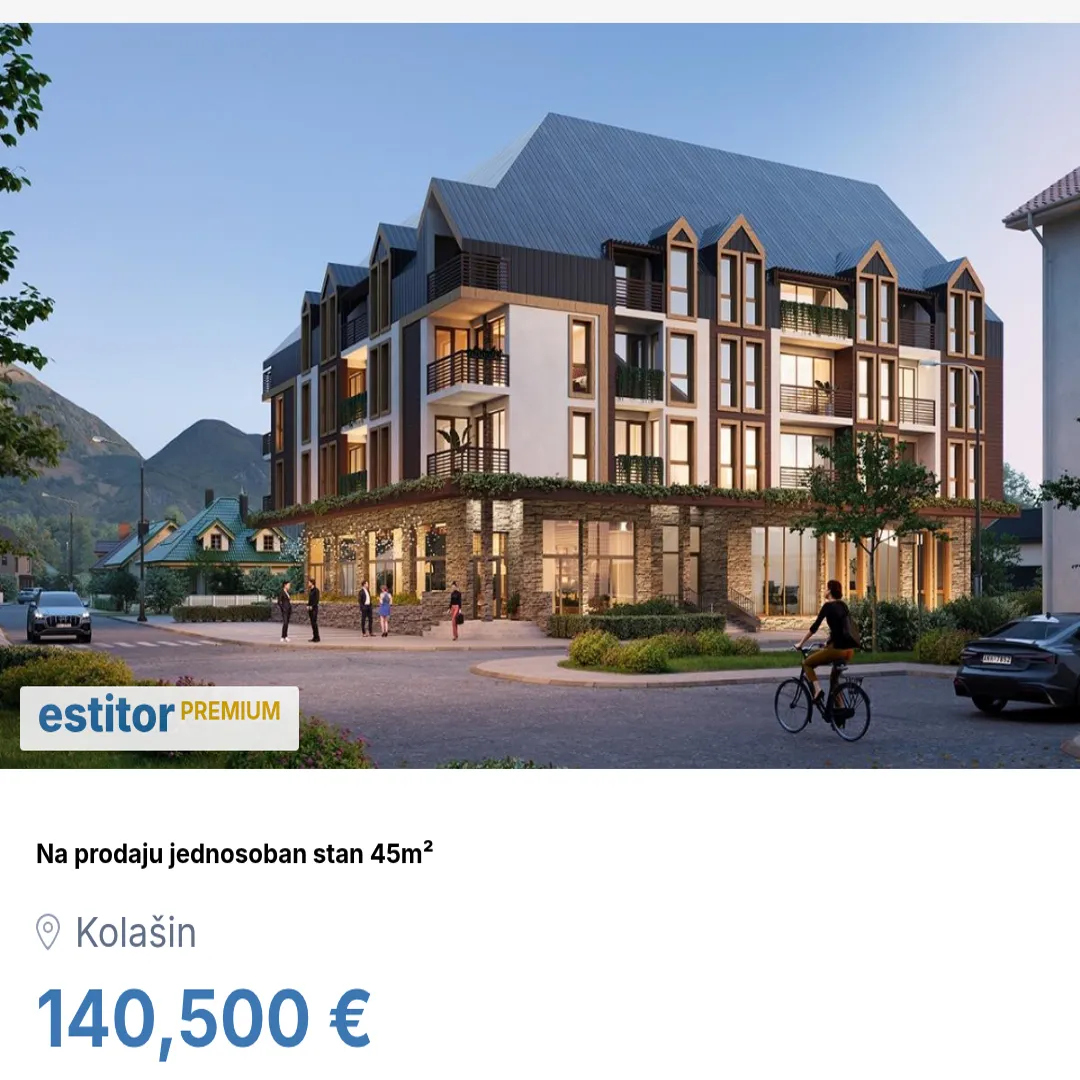 Prodaja, jednosoban stan, 45m², Kolašin, Crna Gora