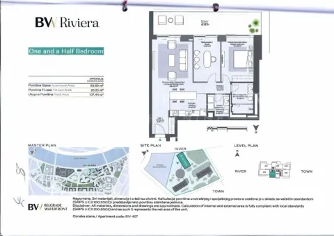 Osnova stana sa rasporedom prostorija i dimenzijama. - image 17