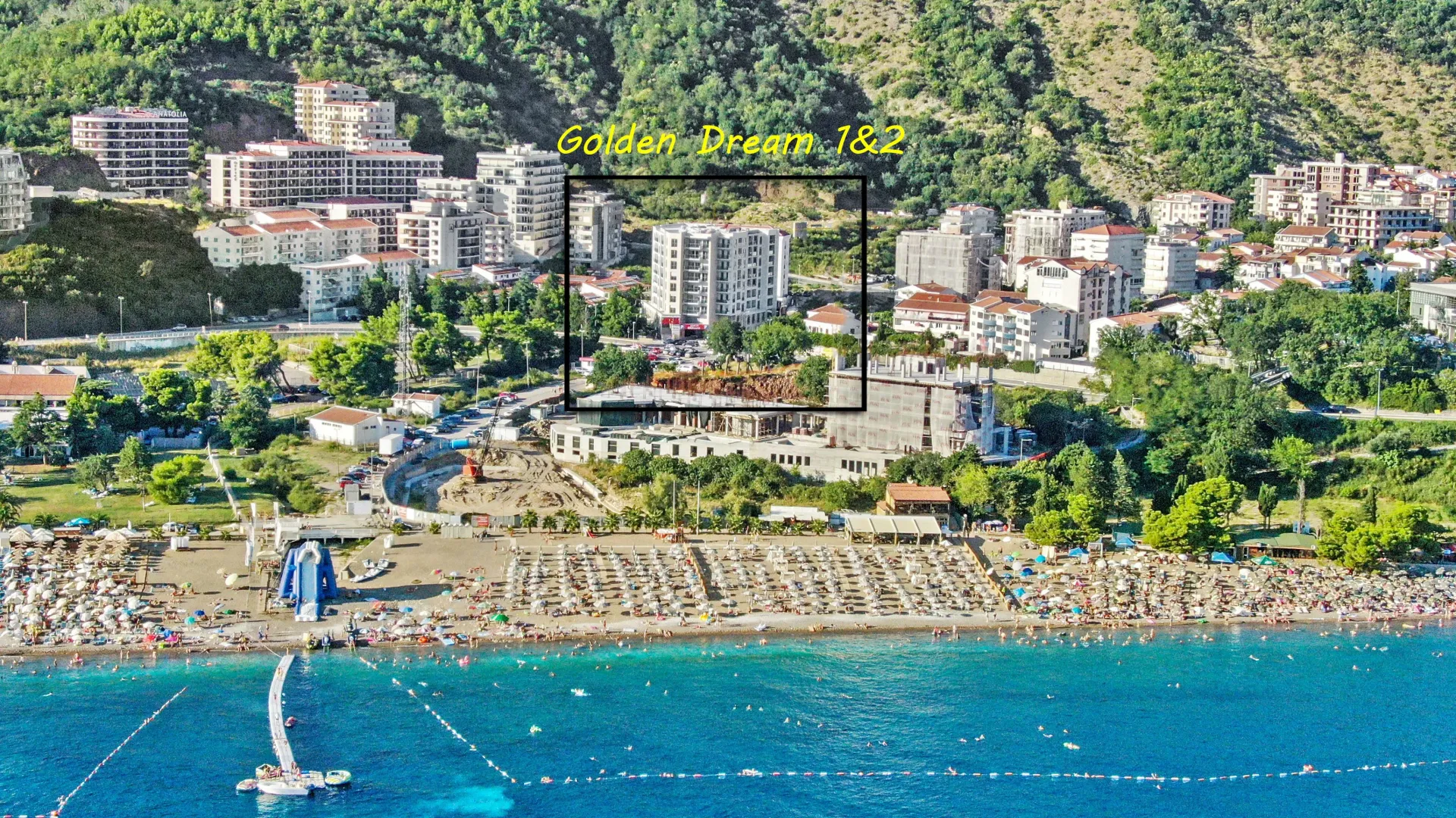 Rent, studio apartment, 26m², Bečići, Budva