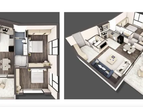 Sale, two bedroom apartment, 87m², Bjeliši, Bar - image 2