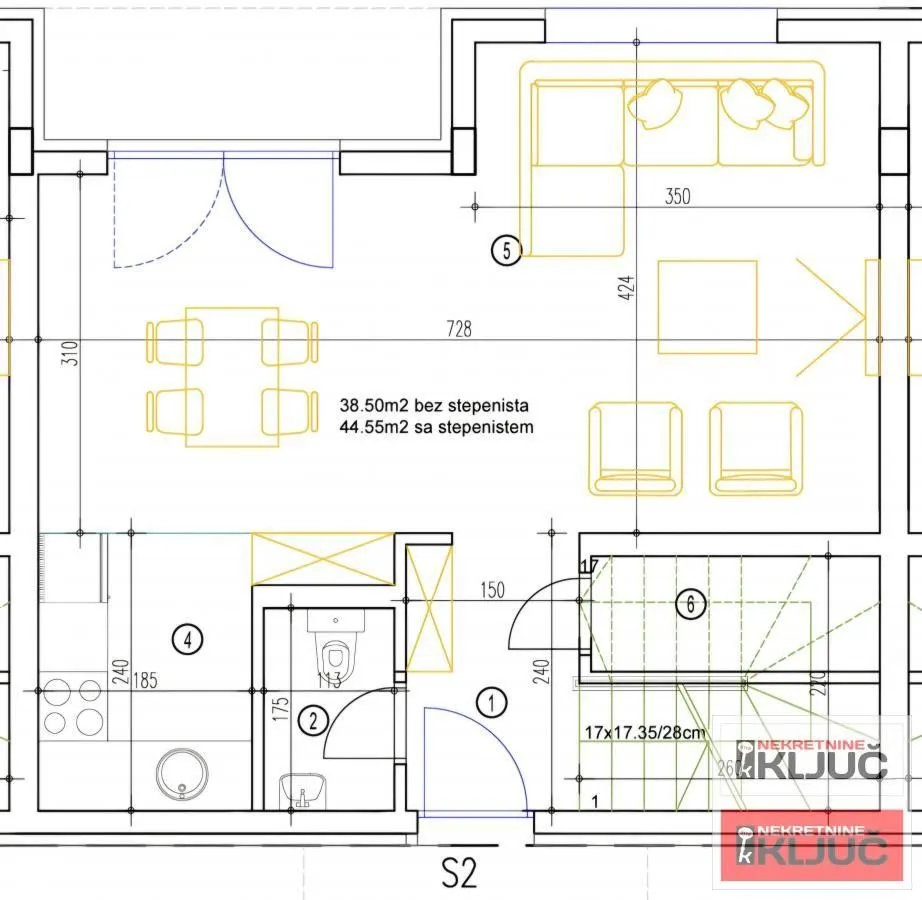 Prodaja, četvorosoban stan, 86m², Klisa, Novi Sad Sve Podlokacije