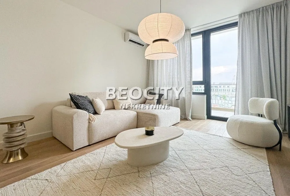 Rent, two bedroom apartment, 58m², Beograd Na Vodi, Beograd
