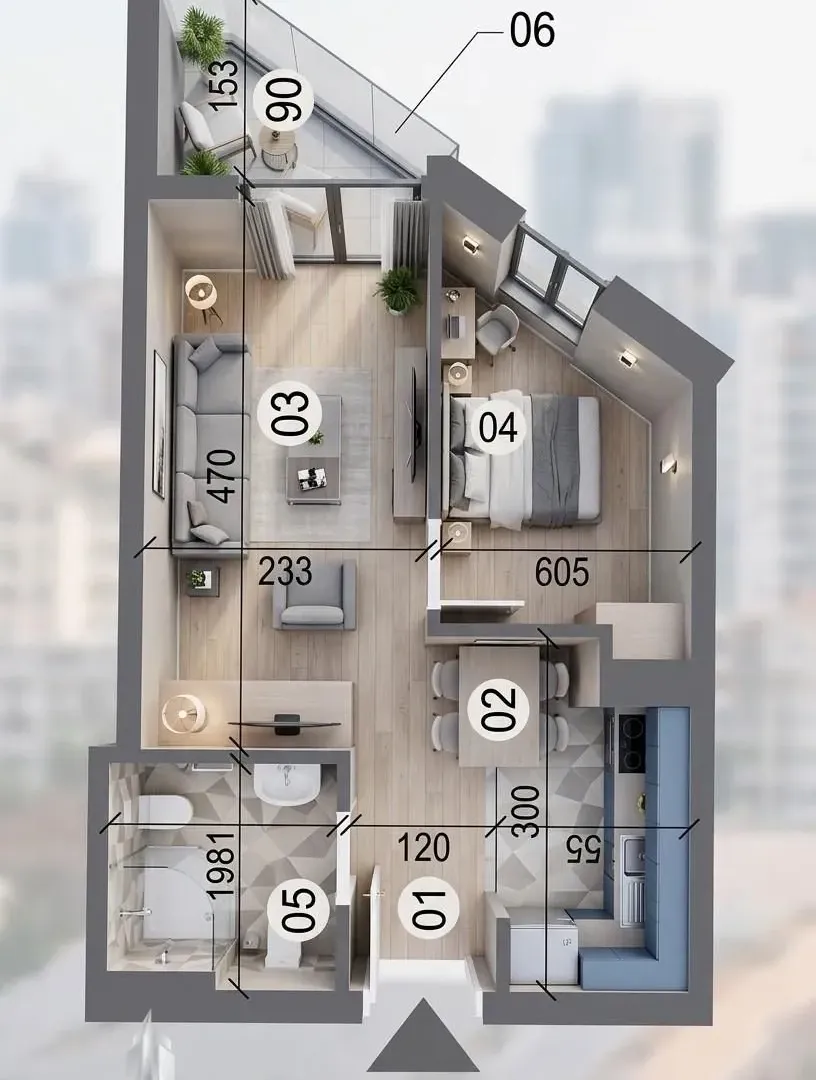 Sale, one bedroom apartment, 31m², Banjica, Voždovac Sve Podlokacije
