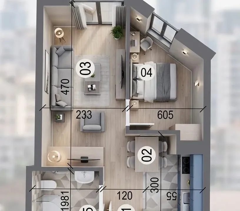 Sale, one bedroom apartment, 31m², Banjica, Voždovac Sve Podlokacije