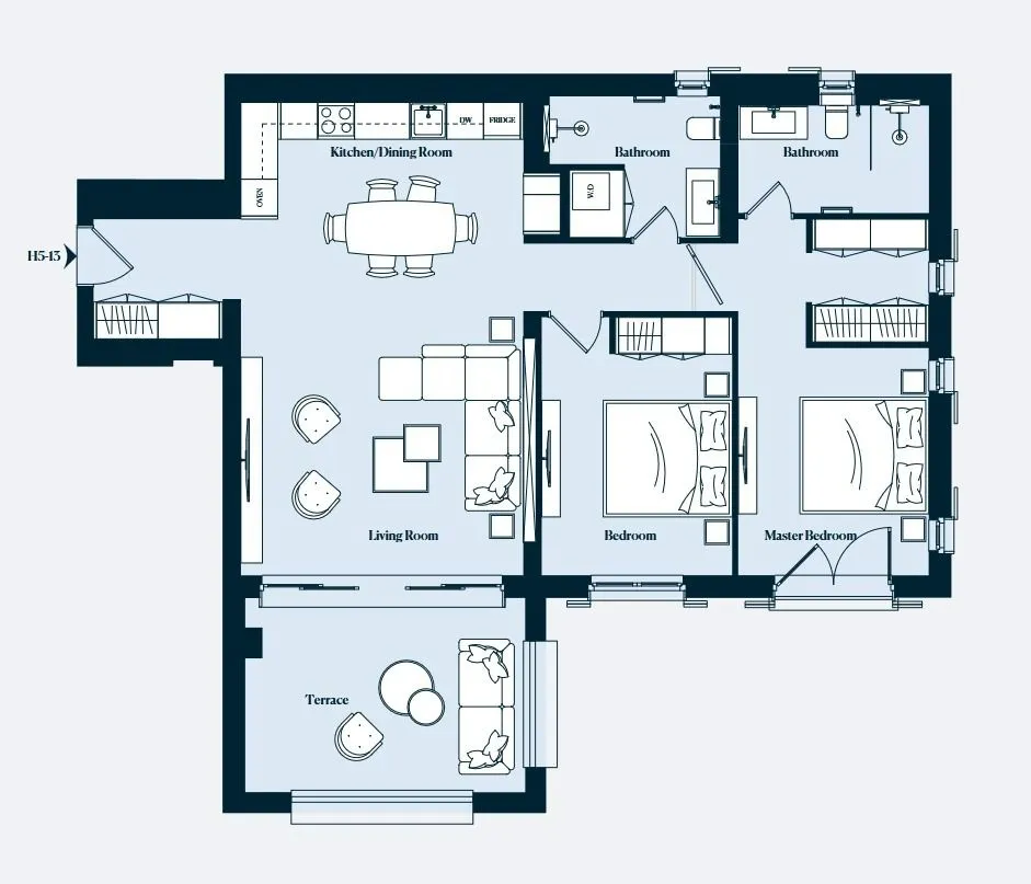 Sale, two bedroom apartment, 105m², Luštica Bay, Tivat