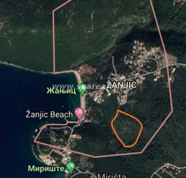 Satelitski snimak lokacije sa označenim granicama parcele. - image 2