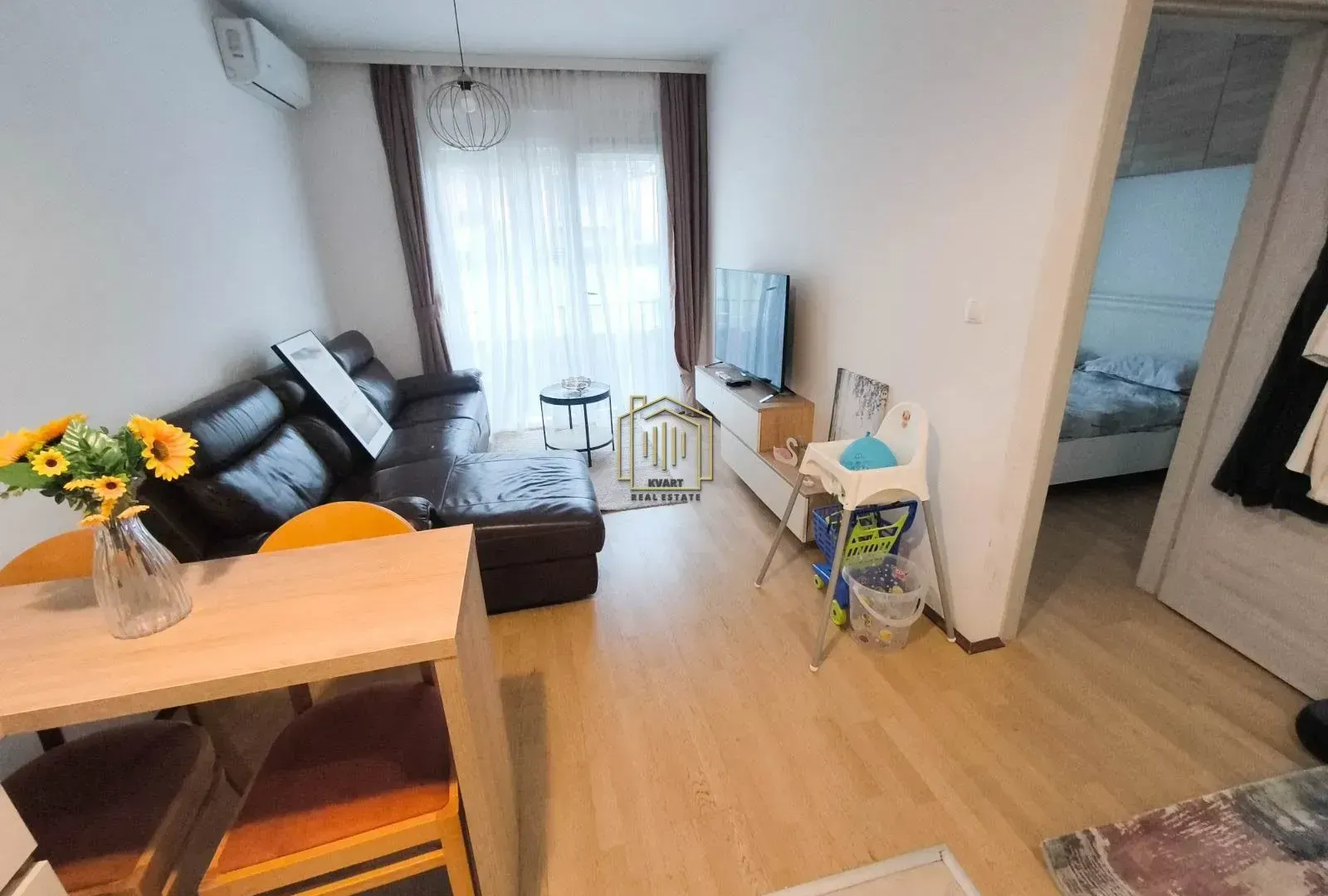 Rent, one bedroom apartment, 37m², Podgorica, Crna Gora