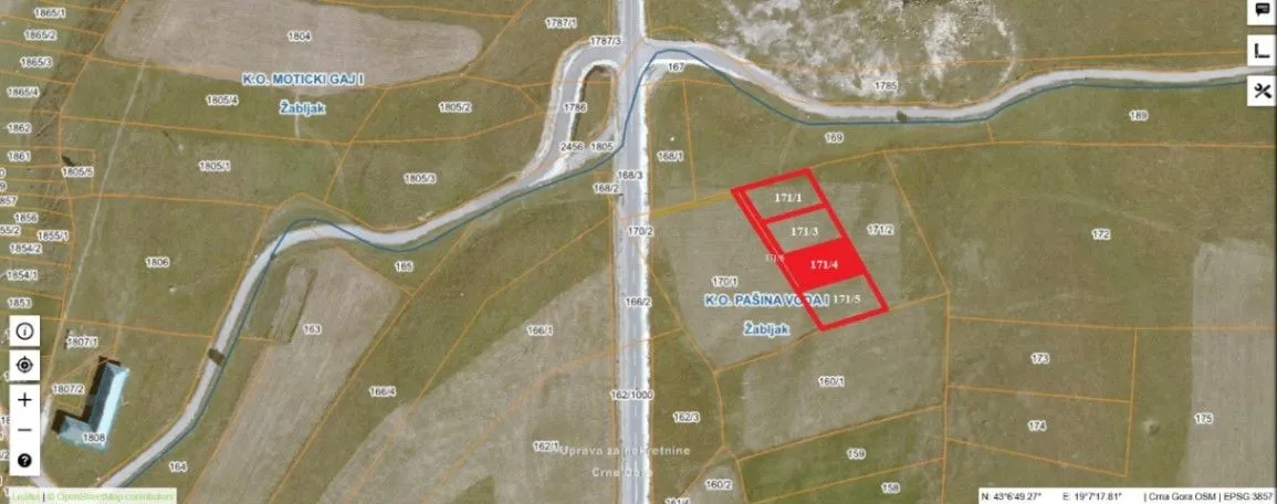 Prodaja, plac, 694m², Pašina Voda, Žabljak