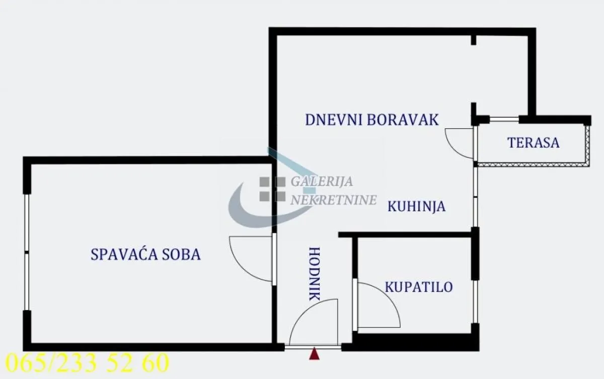 Prodaja, jednosoban stan, 48m², Stari Grad, Beograd