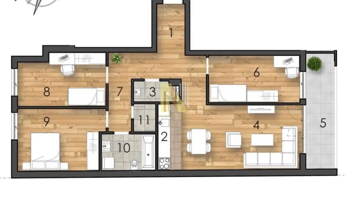 Prodaja, četvorosoban stan, 92m², Telep, Novi Sad Sve Podlokacije
