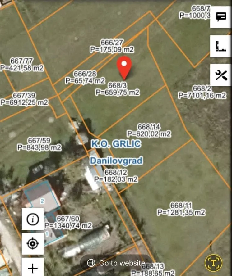 Prodaja, plac, 1280m², Grlić, Danilovgrad