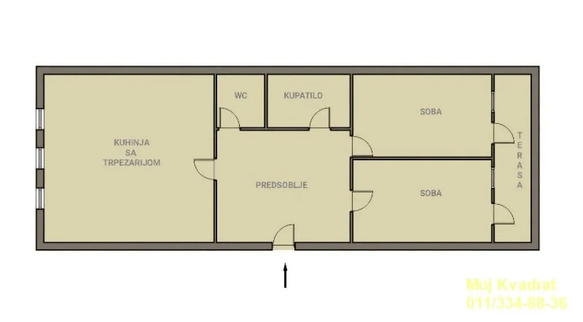 Izdavanje, dvosoban stan, 65m², Stari Grad, Beograd