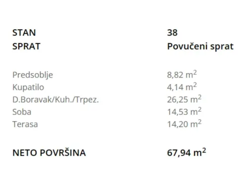 Sale, two bedroom apartment, 68m², Crveni Krst, Beograd - image 3