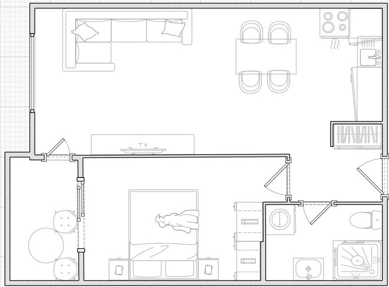 Sale, apartment, 44m², Budva, Crna Gora