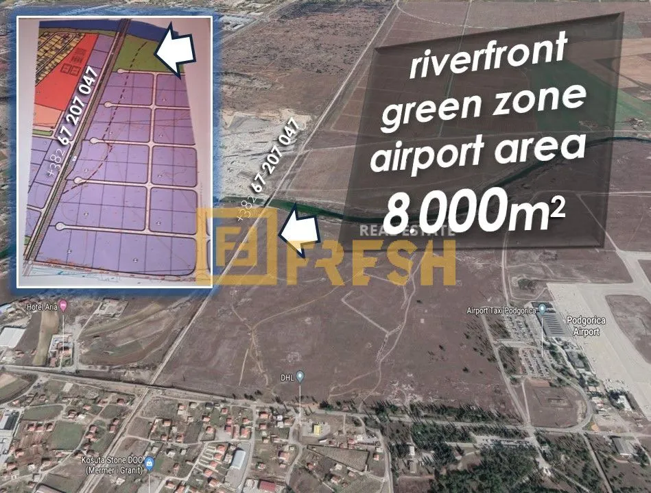 Prodaja, plac, 8000m², Ostalo, Podgorica