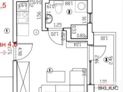 Sale, studio apartment, 20m², Sremska Kamenica, Petrovaradin - image 5