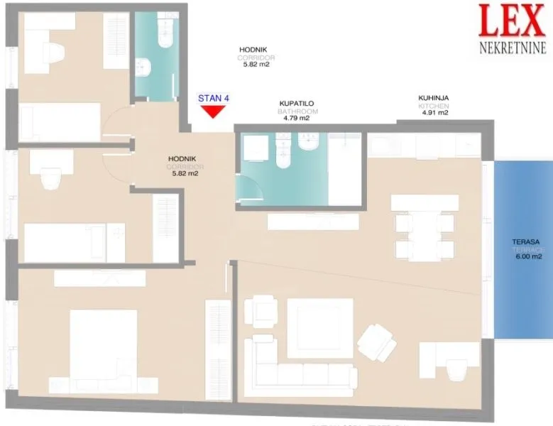 Prodaja, trosoban stan, 82m², Farmaceutski Fakultet, Voždovac Sve Podlokacije