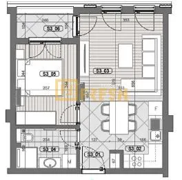 Prodaja, jednosoban stan, 39m², Gorica C, Podgorica