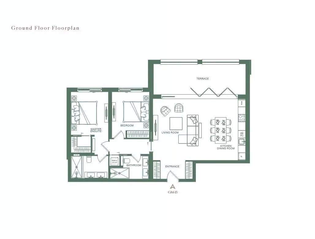 Prodaja, dvosoban stan, 106m², Luštica Bay, Tivat