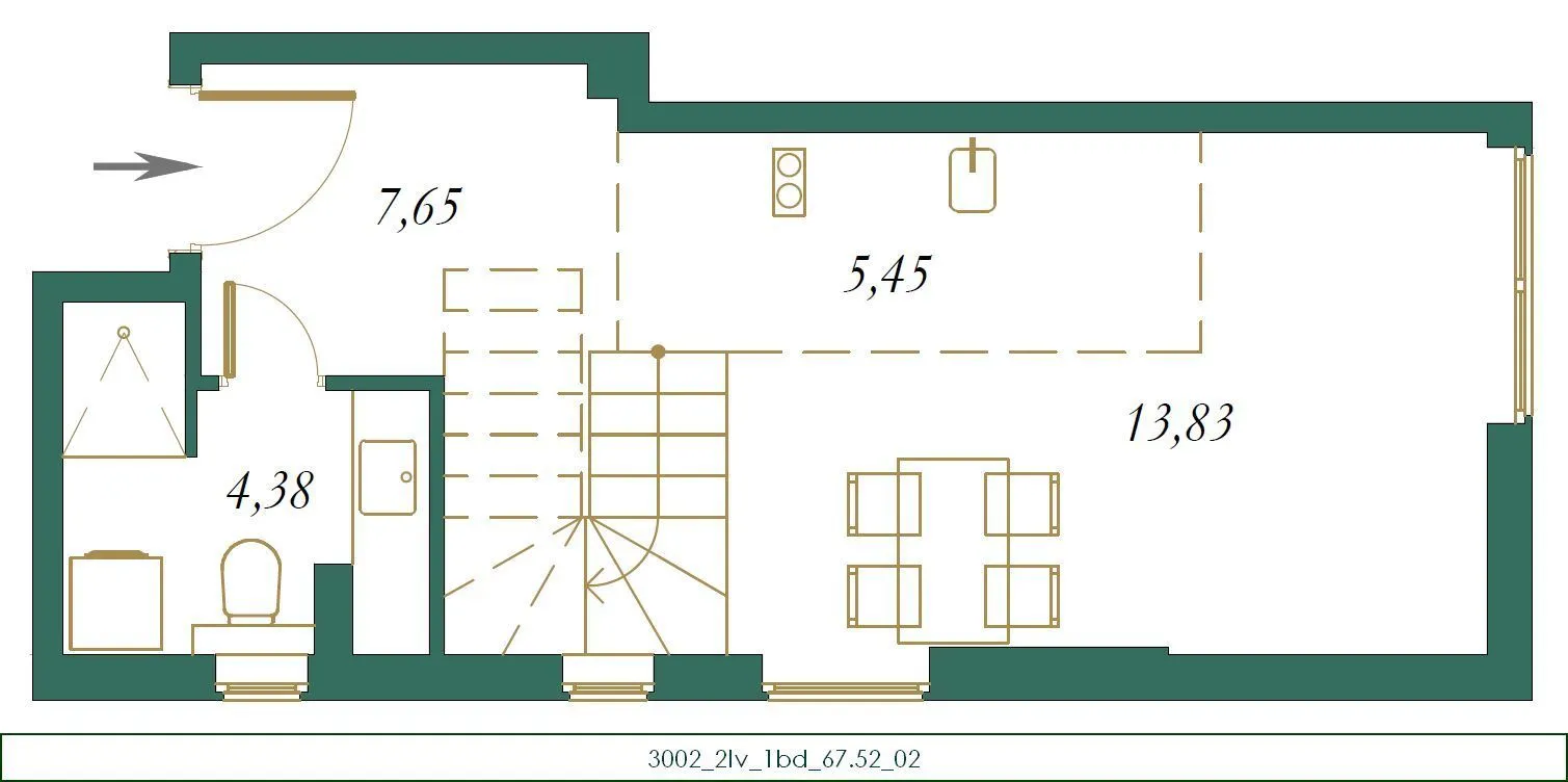 Sale, studio apartment, 31m², Kolašin, Crna Gora