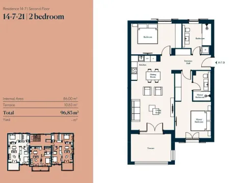 Sale, two bedroom apartment, 96m², Luštica, Tivat - image 4