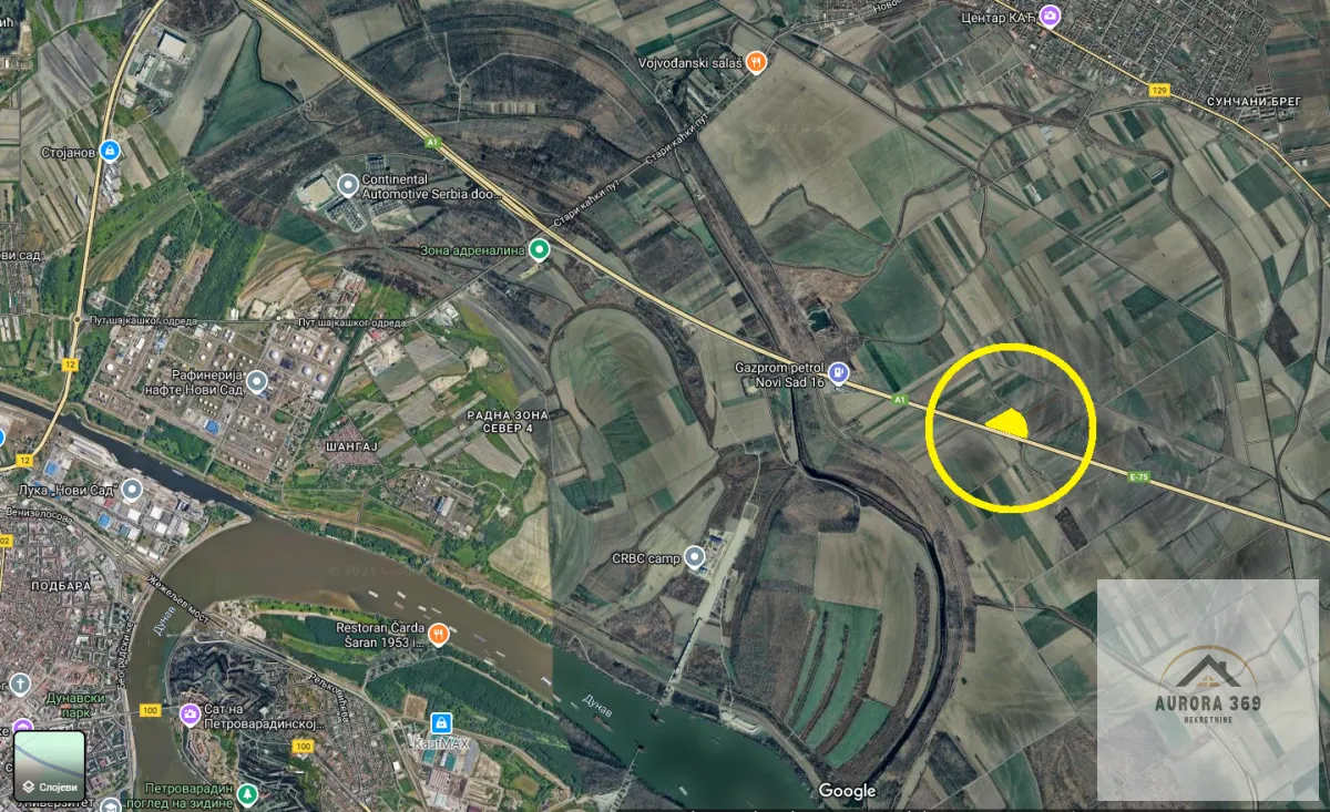 Sale, land lot, 181m², Kać, Novi Sad Sve Podlokacije