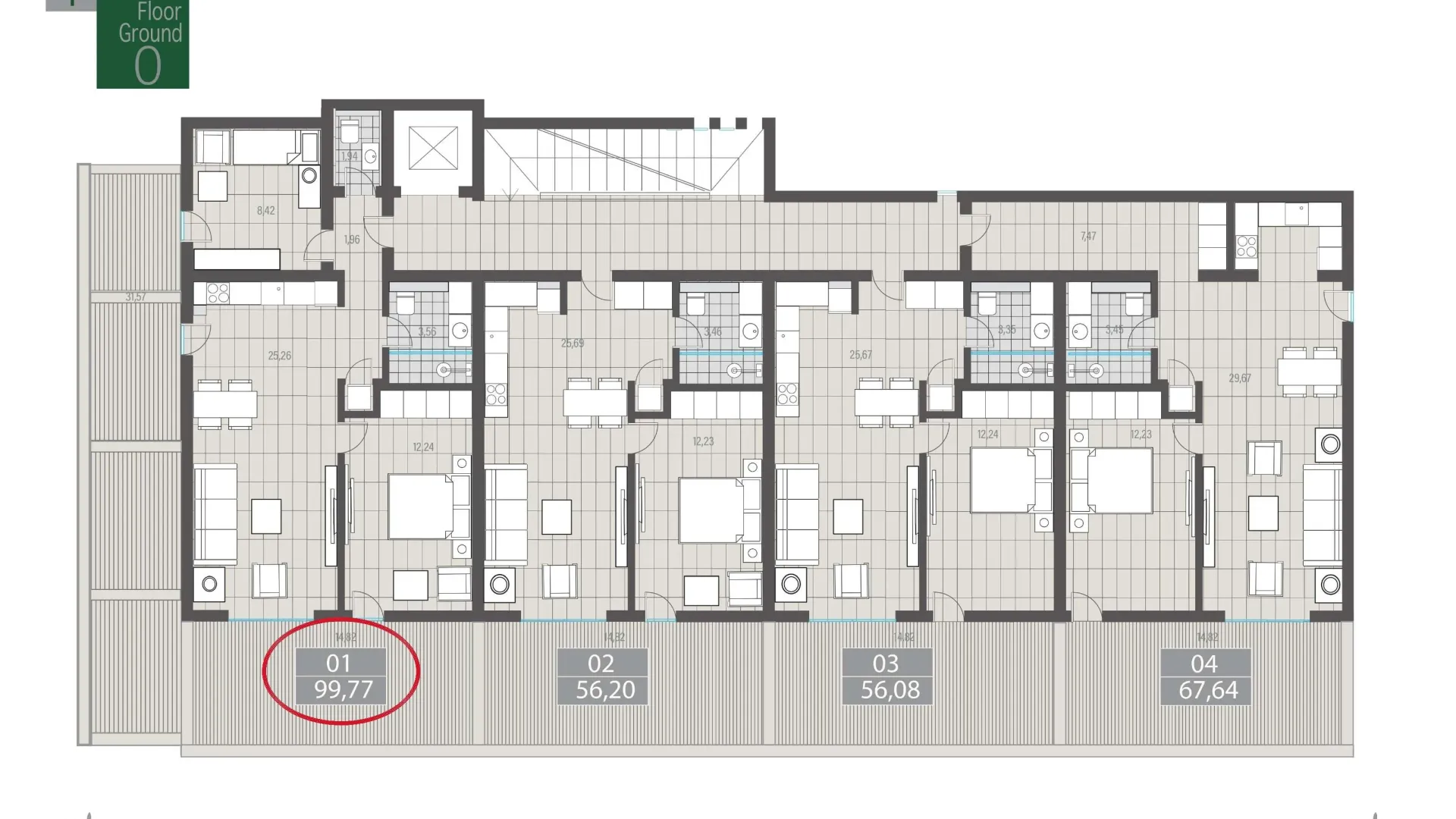 Sale, two bedroom apartment, 100m², Centar, Tivat