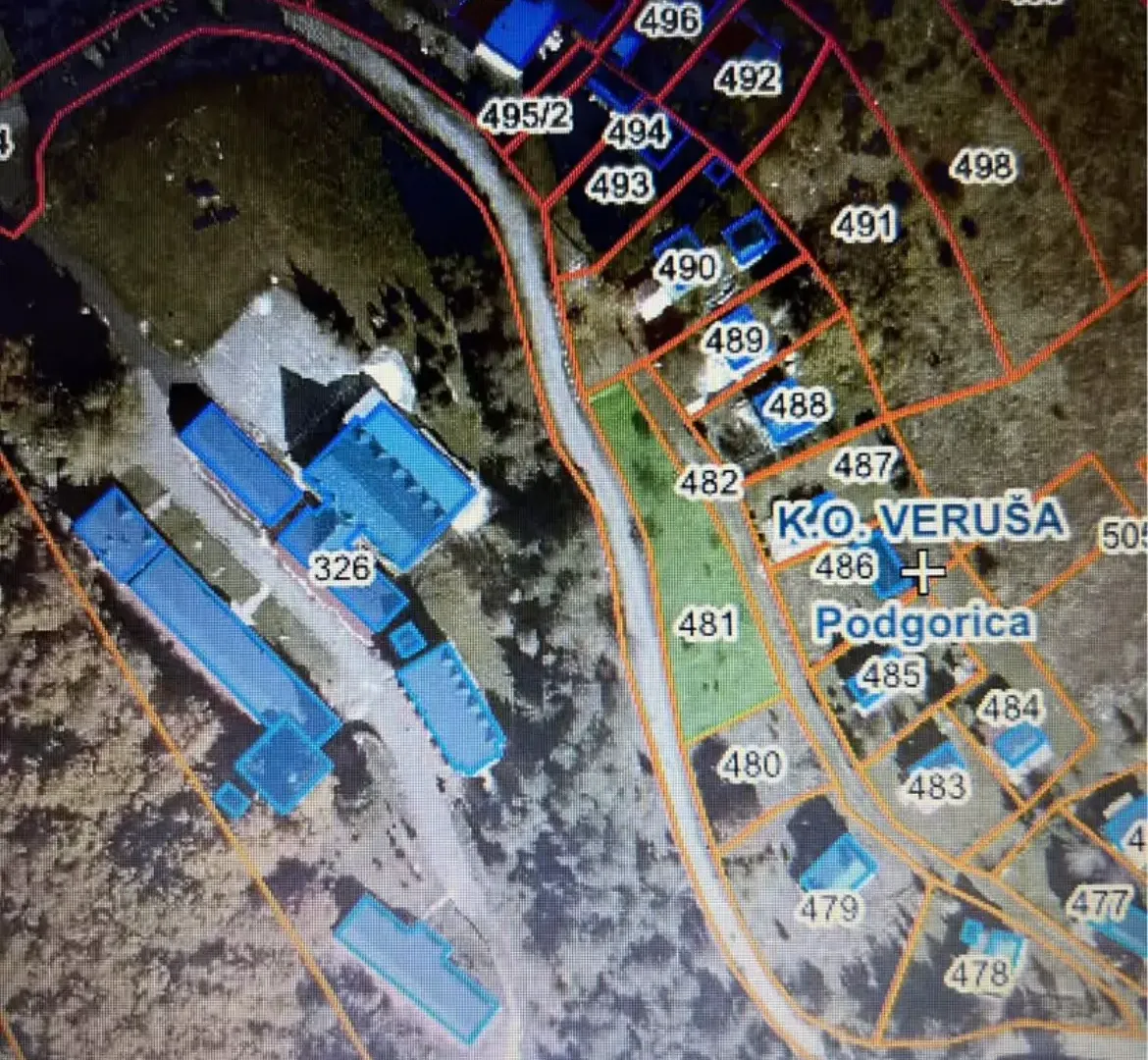 Prodaja, plac, 630m², Veruša, Podgorica